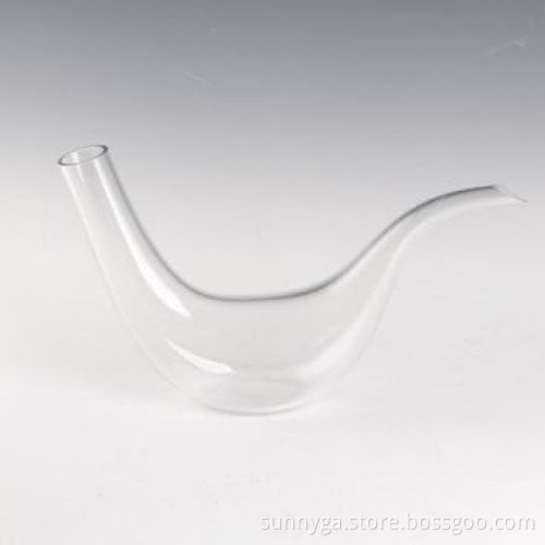 Bird-shaped, Clear Glass Decanter without Handle